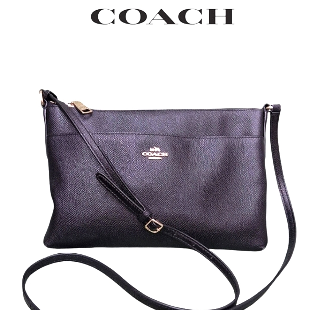 COACH Carriage Saffiano Zip Crossbody Bag